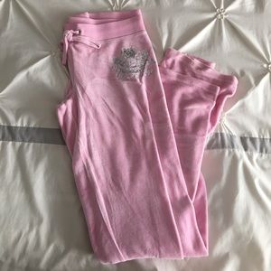 Juicy Couture Velvet Pink Sweatpants