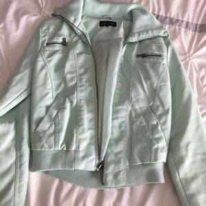 Mint Green bomber jacket