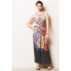 Jeweled floral maxi dress