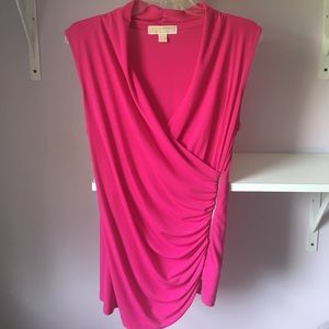 👚MICHAEL KORS👚 PINK WRAP SHIRT