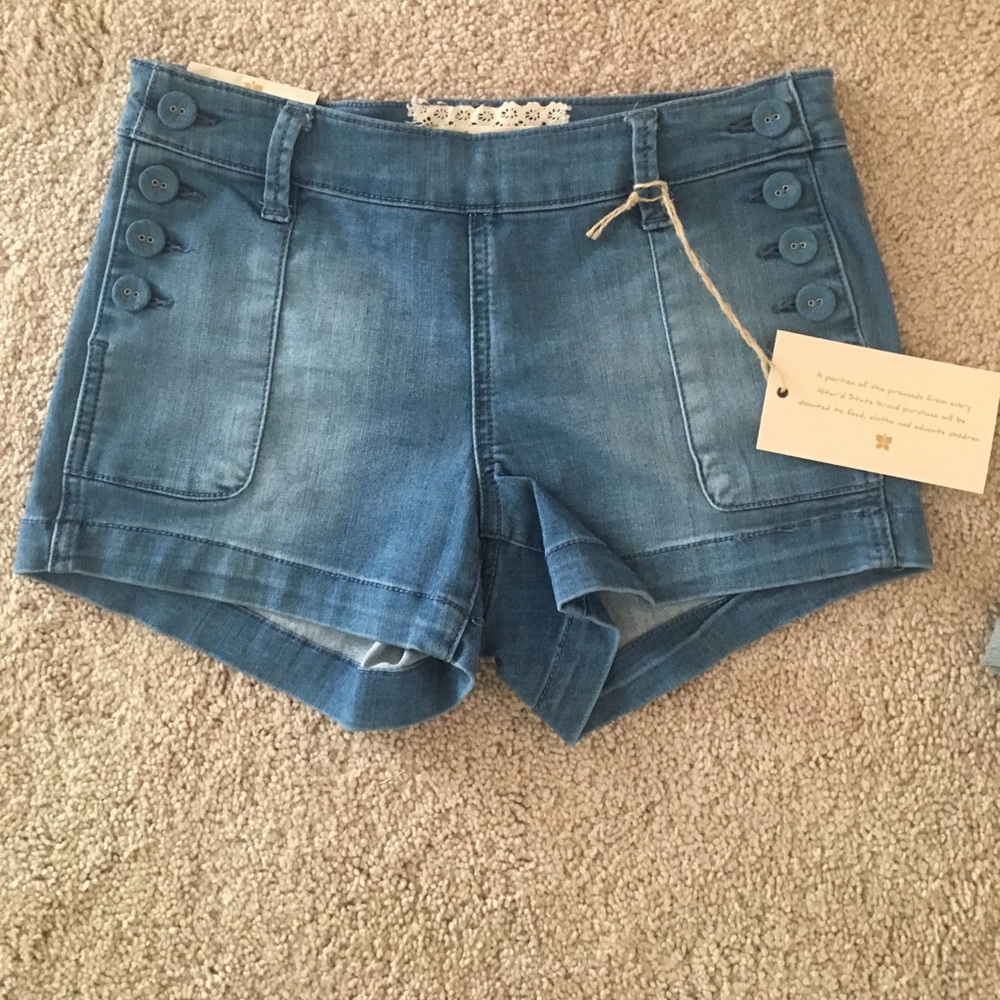 NWT altard state jean shorts