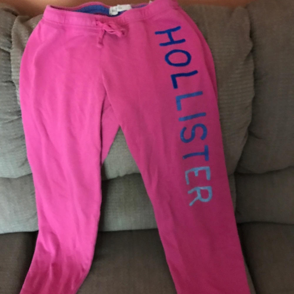 Hollister pink sweat pants