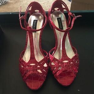 White House/Black Market red heels-Size 7.5