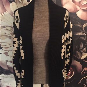 BCBG Black and Tan sweater