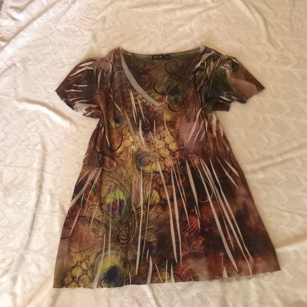 ⬇️Printed short sleeve top