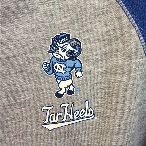 NEW UNC Pi Beta Phi Blue and Gray Baseball Shirt - Picture 3 of 5