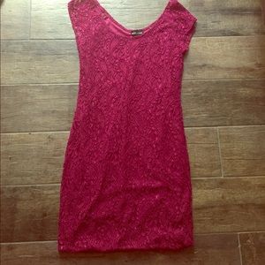 Cranberry colored Mini Dress