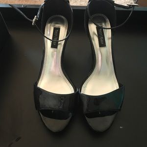 White House Black Market black wedges-size 7.5