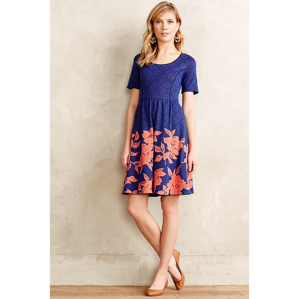 Floral fit and flare dress
