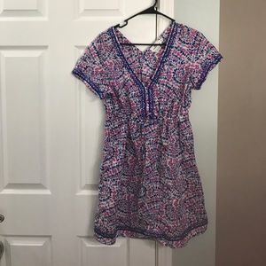 Blue and pink dress/swimsuit coverup