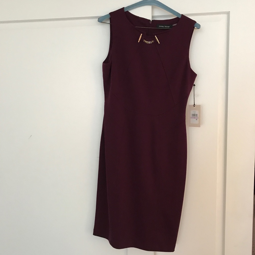 Ivank Trump Wine Colored Dress