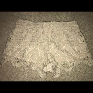 Crochet shorts