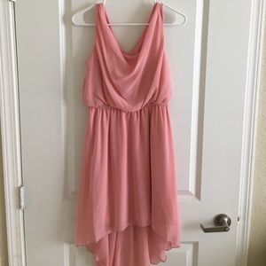 Pink High-Low dress