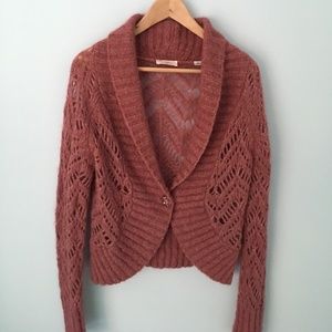 Ann Taylor Loft Cardigan, Jeweled Button (Size M)