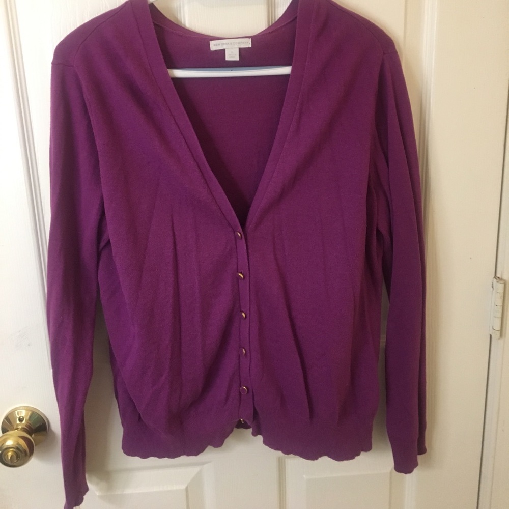 Magenta Business Cardigan