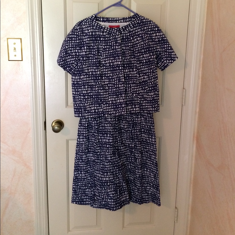 Vintage designer shift dress with matching jacket!