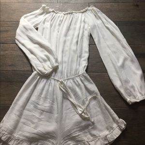 White off the shoulder Romper