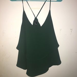 Flowy Dark Green Tank Top