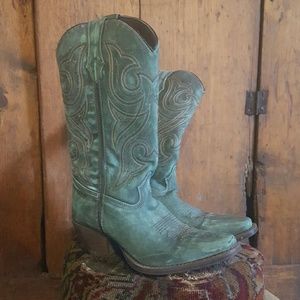 Teal Blue Durango Cowgirl Boots 8.5