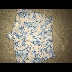 Top shop moto high waisted shorts