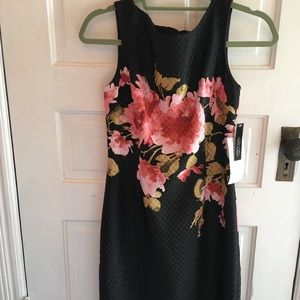 Tahari black sheath dress. NWT size 2P