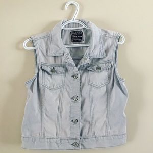 Wax jean vest S