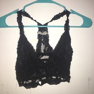 Lace Black Razor Back Bralette