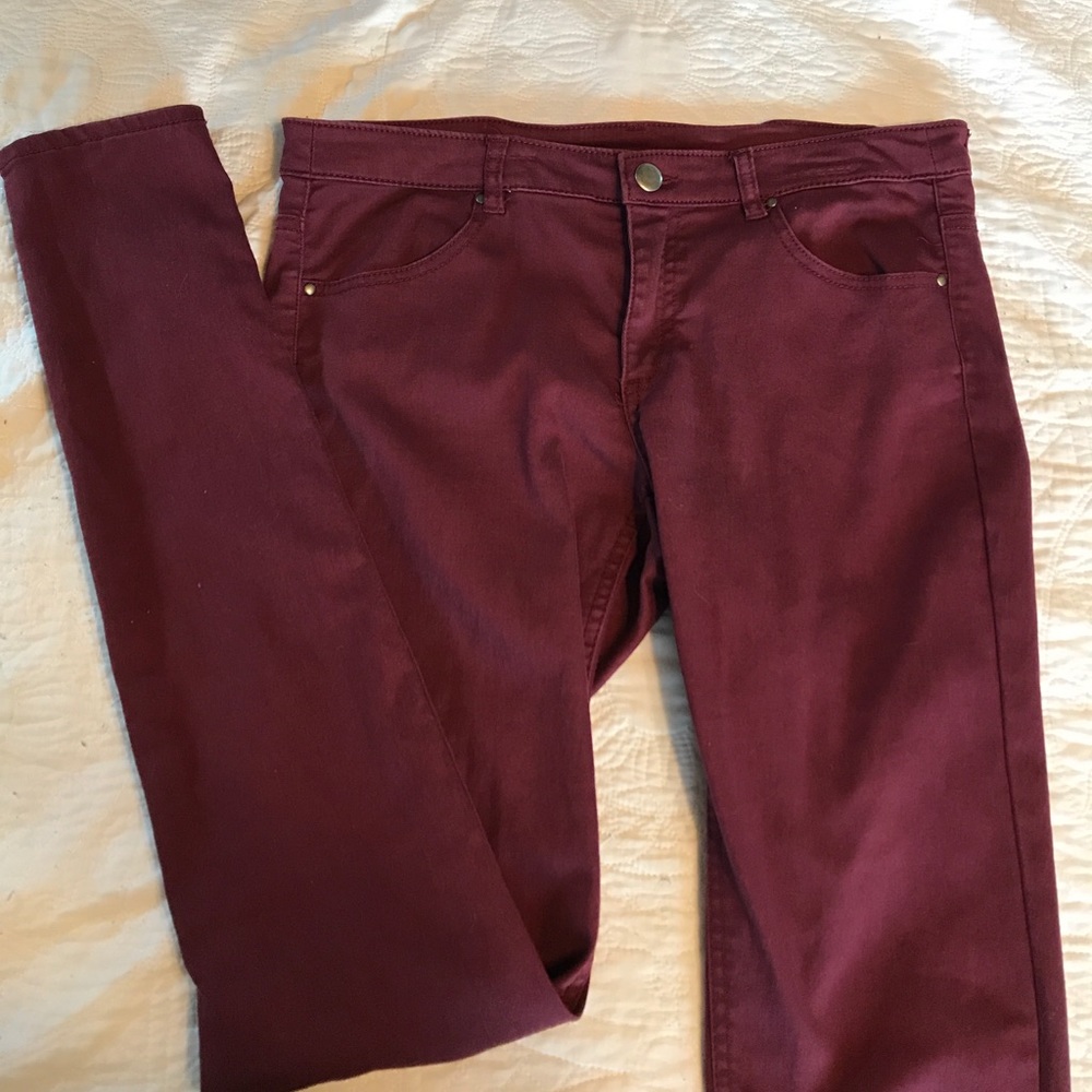 H&M maroon/ burgundy pants