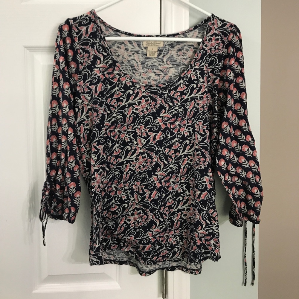 Blue &a Pink Lucky Brand Shirt