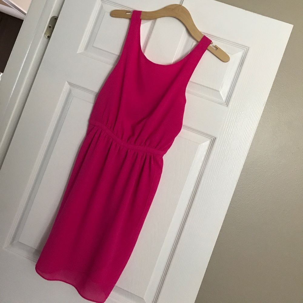 Pink mini dress