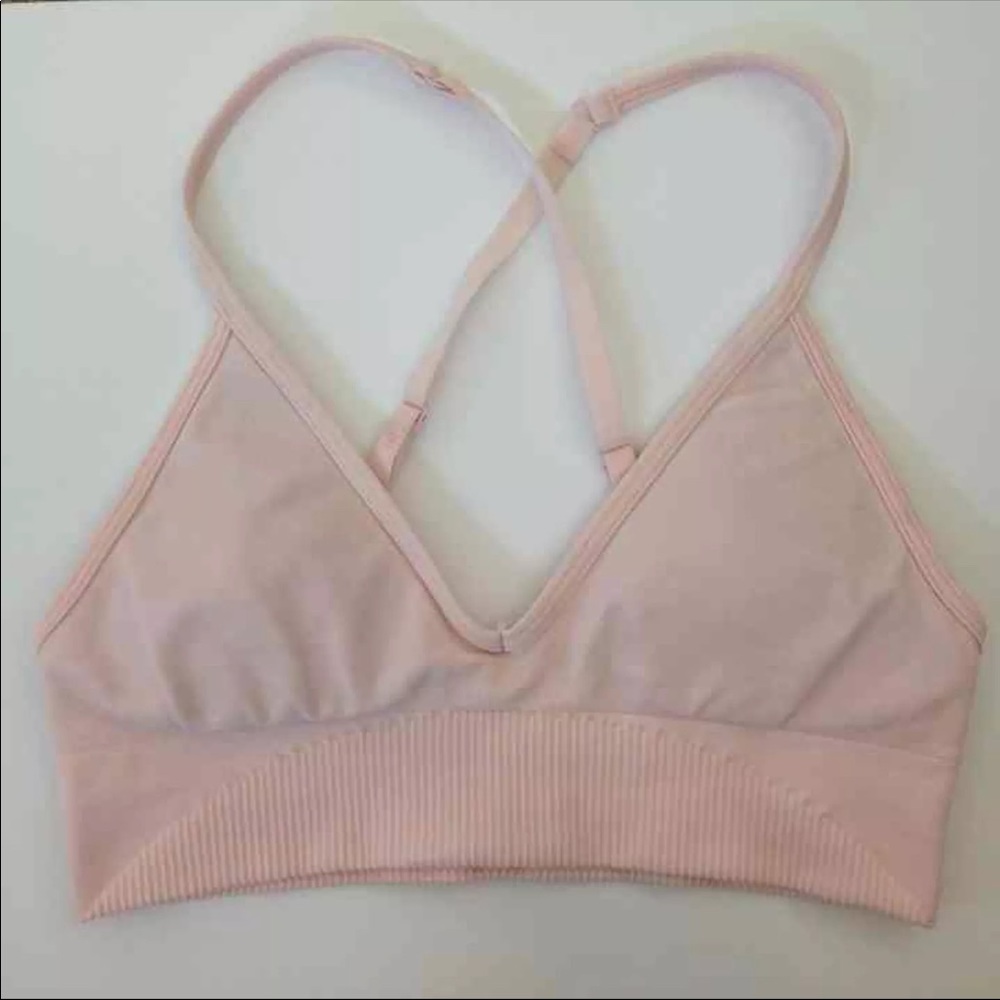 Petal pink Lululemon EUC Ebb to Street Bra