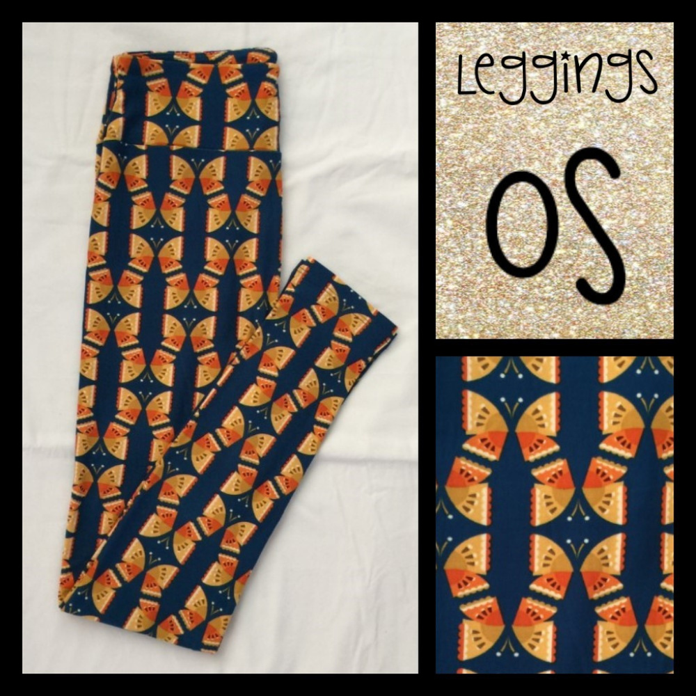 NWT LuLaRoe Butterfly Leggings - OS