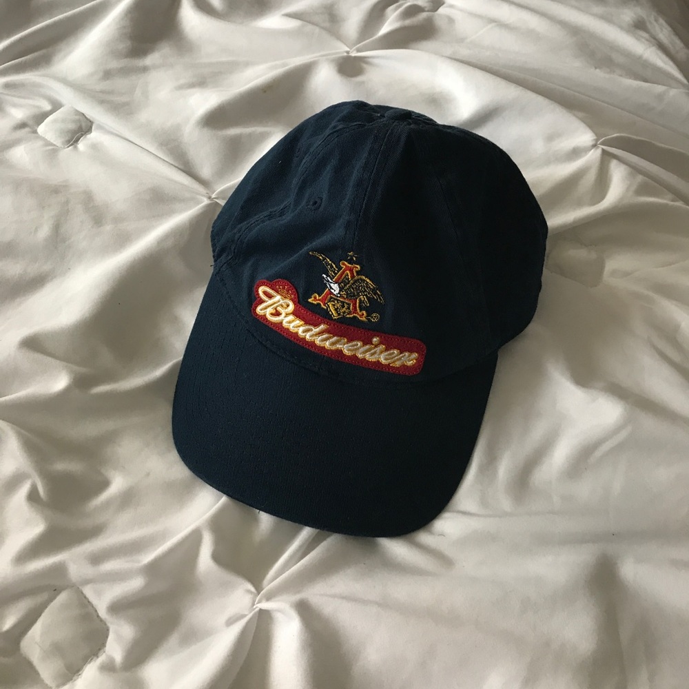 Navy Blue Budweiser Hat
