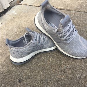 adidas Mens Pure Boost ZG Mesh Trainers Grey 15