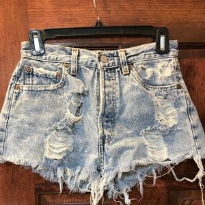 High waisted vintage Levi shorts
