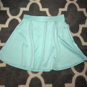 Aqua Blue Skater Skirt