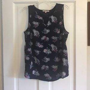 Hawthorn Navy Floral Top