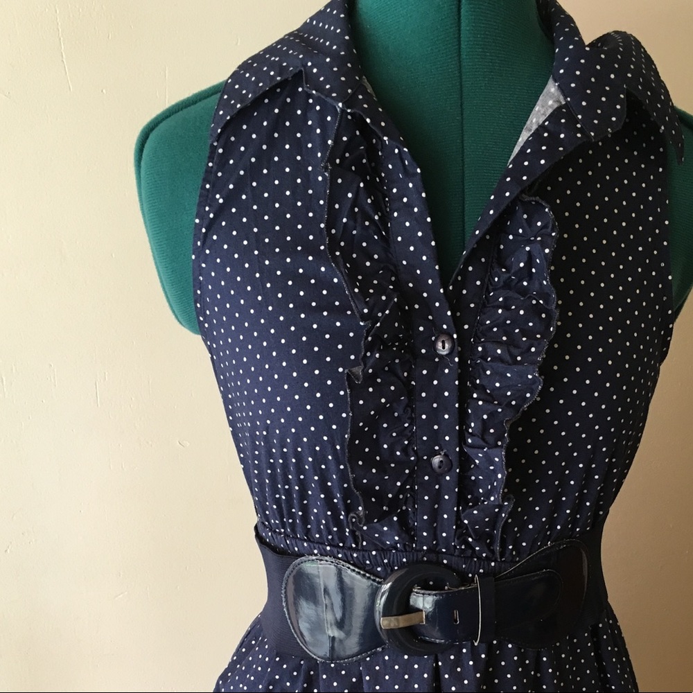 50s Style Polka Dot Dress Small