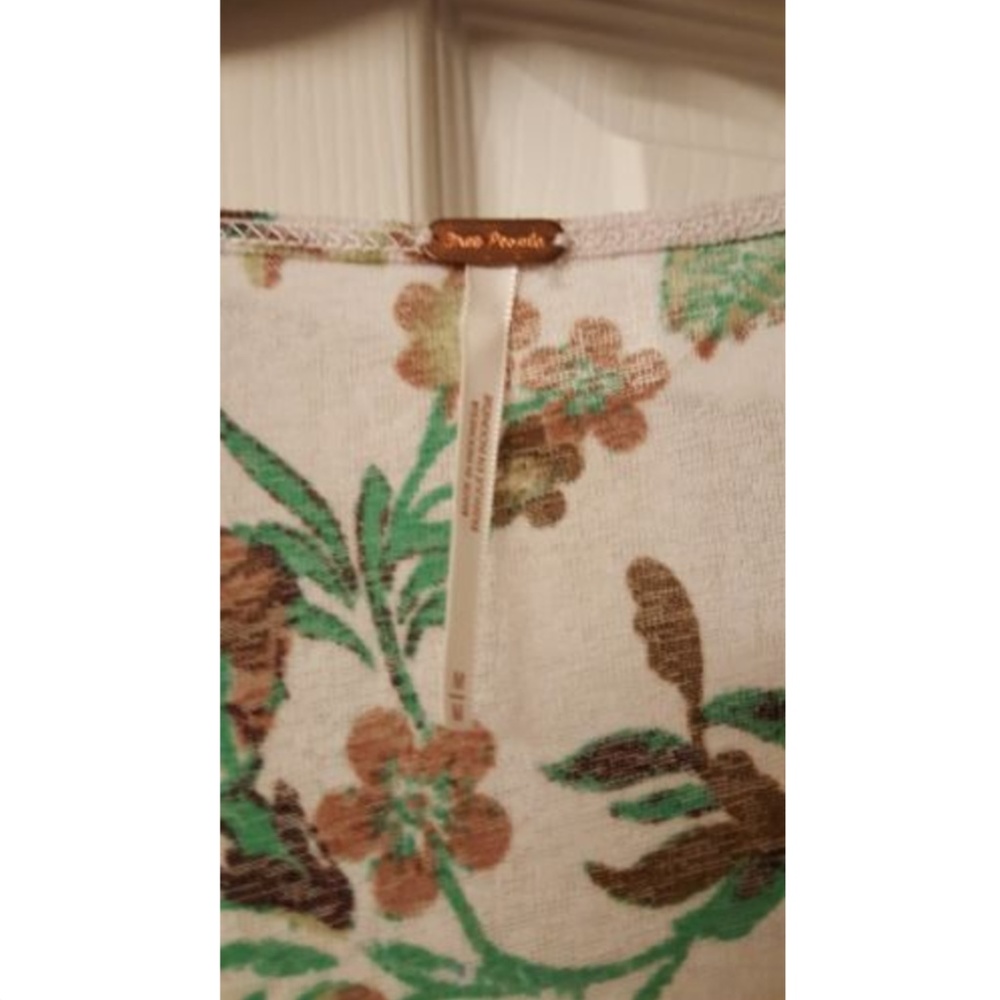 NWT FREE PEOPLE Isabelle Floral Tunic L/S Shirt - Picture 4 of 4
