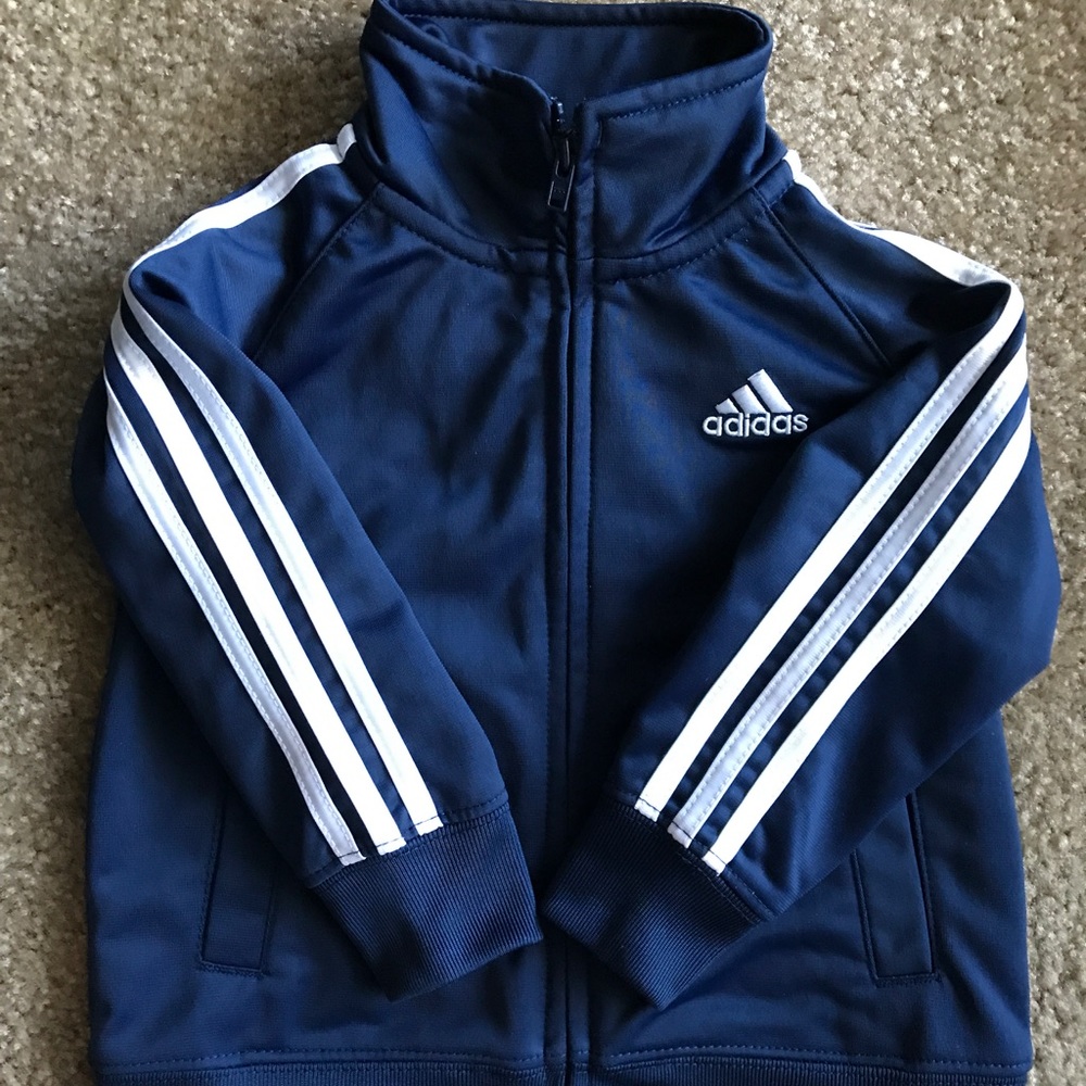 ADIDAS 3 Stripe KIDS BOYS GIRLS TRACK JACKET 18 M