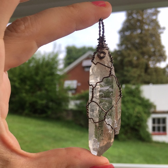 I wrapped it 💫 Other - 🌞Pointed Quartz Crystal Pendant🌝