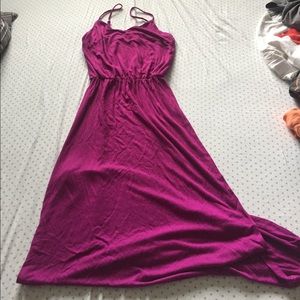 Purple maxi dress