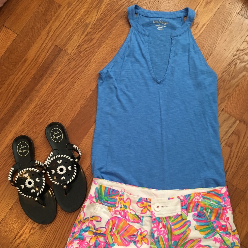 Lilly Pulitzer Arya Tank Top in Bay Blue