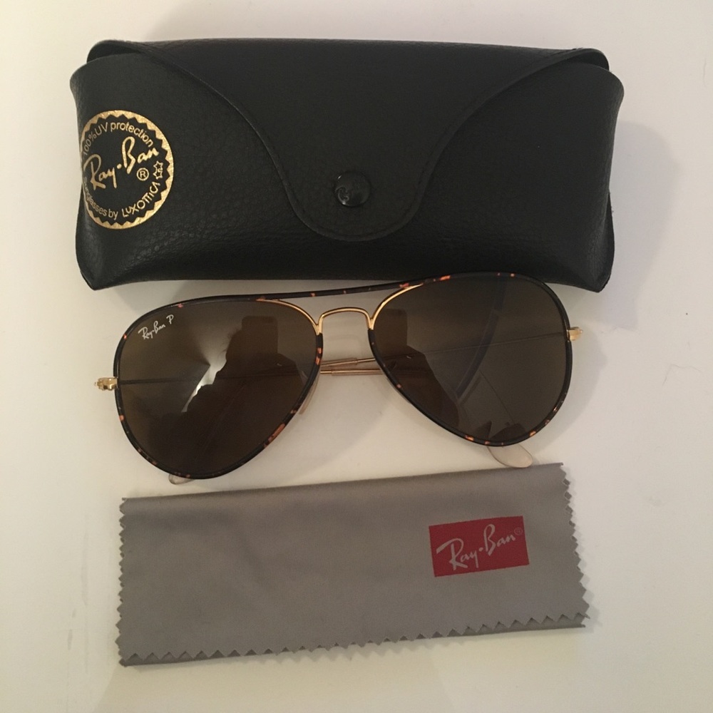 Ray Ban Polarized Tortoise Gold