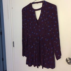 Free people floral dress Teagan long sleeve