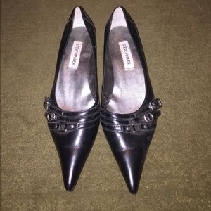 Steve Madden pointy-toe kitten heels, black, W8.5