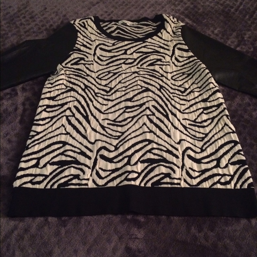 A zebra sweater.