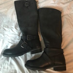 NWOT "legacie" knee high motorcycle boots