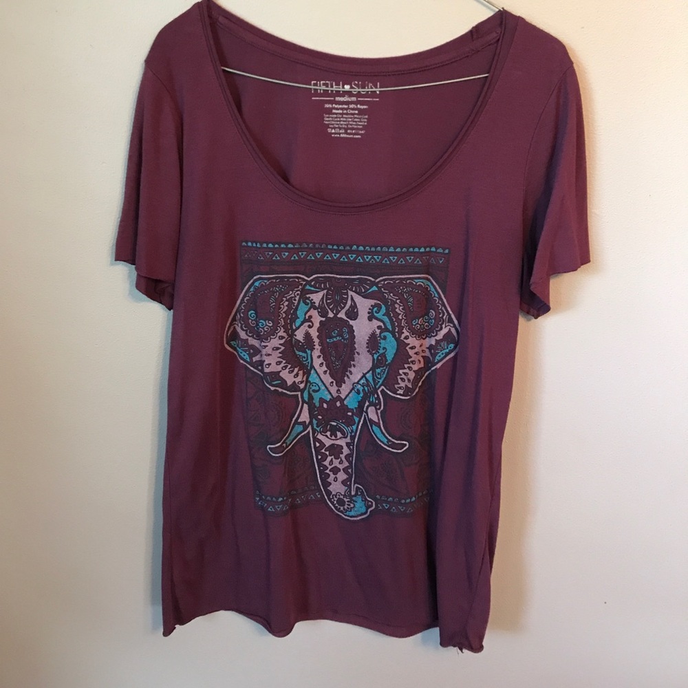 Tribal elephant tee