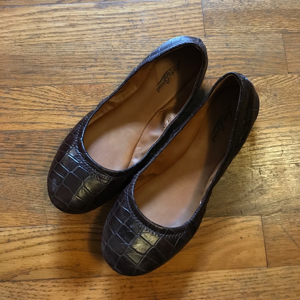 Lucky Brandy Faux Alligator Flats